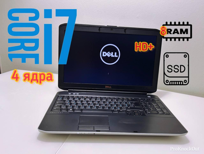 Ноутбук Dell Latitude E5530 ''15.6 HD+ Core i7 4ядра 8 потоков / 8 GB Ram 512 SSD ноутбук для офиса и учебы б/у