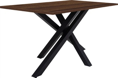 Обеденный стол Nowy Styl Lucky ordf Black (25) 1390x800x750 Орех тиеполо