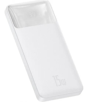 Повербанк Baseus Bipow Digital Display 10000mAh 15W белый (PPBD050002)