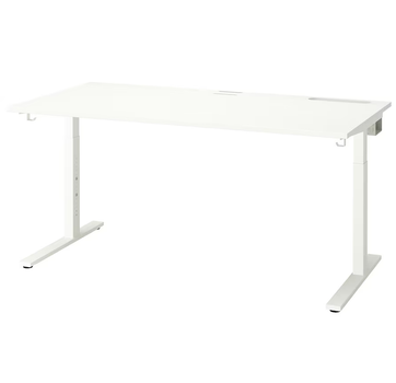 Стол письменный, с регулируемой высотой, 160х80 см. MITTZON IKEA 095.290.87 белый