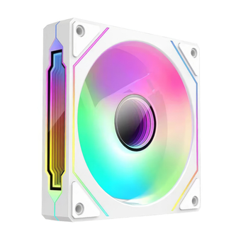 Корпусный вентилятор для ПК с ARGB подсветкой Prism Pro | 120мм 4pin Белый (Реверсивный)