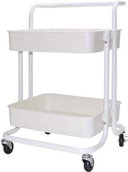 Этажерка на колесах Stenson "Comfort" 2яр 41x39x59 см (WW01356-W)