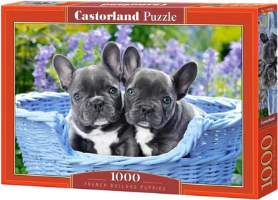 Пазл Цуценята французького бульдога 1000 деталей Castorland