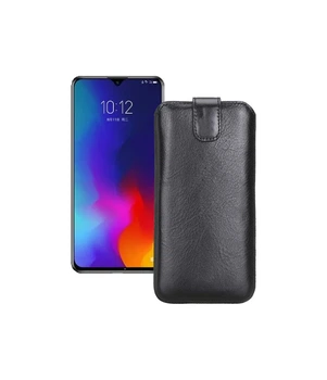 Витяжка з екошкіри для телефону Lenovo Z6 Youth Чорний