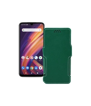 Чохол-книжка з екошкіри для телефону Lenovo A6 Note Темно-зелений