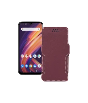 Чохол-книжка з екошкіри для телефону Lenovo A6 Note Бордовий