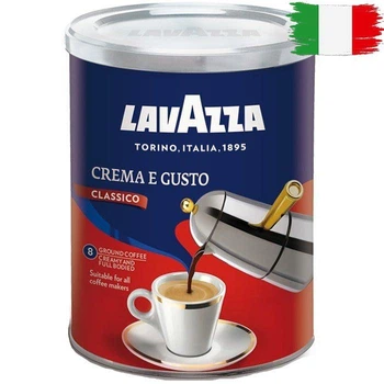Кофе молотый Lavazza Crema e Gusto Classico ж/б 250 г