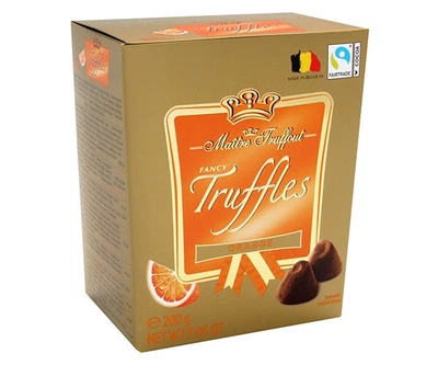 Трюфельные конфеты Maitre Truffout Fancy Truffles Orange 200 г