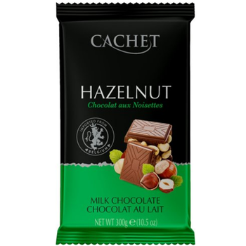Шоколад Cachet Hazelnut Milk молочный 300 г
