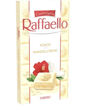Шоколад белый Raffaello 90 г