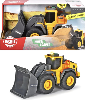 Бульдозер Dickie Toys Wheel Loader Volvo з світловими і звуковими ефектами (4006333087646)