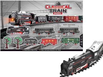 Набір для гри Icom Classical Train зі світлом і звуком 33 шт. (6927193910081)