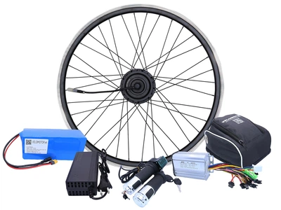 Електронабір VELOMOTOR з акумулятором 7.8Ah в сумці з двигуном колесом 36V 350W комплект редукторний