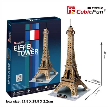 3D пазл CubicFun Эйфелева башня (C044h)