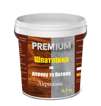 PREMIUM Шпаклівка акрілова (0.35 кг.) Біла (18)