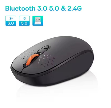Беспроводная мышка Baseus F01B Tri-Mode Wireless Mouse 2.4G+BT5.0+BT3.0 800-1200-1600dpi
