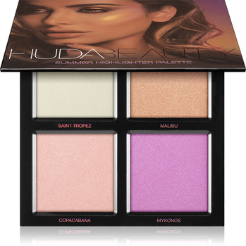 Paleta rozświetlaczy Huda Beauty 3D Summer 31.5 g (6291106031294)