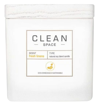 Świeca zapachowa Clean Space Fresh Linens 227 g (874034011536)