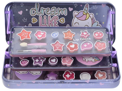 Набір декоративної косметики Lip Smacker Unicorn Makeup Case Triple Layer Beauty Tin для дітей (4038033106983)