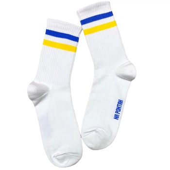 Шкарпетки Ponty Shop Прапор розміри 36-40 Білі