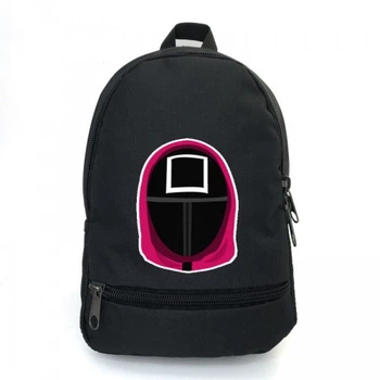 Рюкзак школьный Игра в кальмара School Bag BIG (Squid Game - 01) черный (43 х 30 х 17 см)