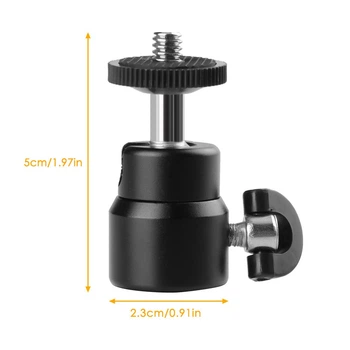 Шаровая головка 1/4" на 1/4" для штатива, стойки