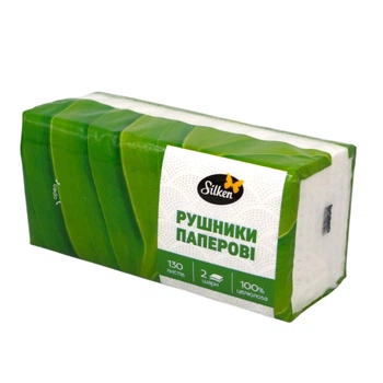 Паперові рушники 2 шари Silken 130 шт