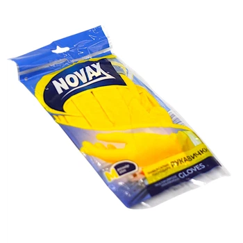 Перчатки латексные хозяйственные Novax размер M