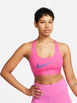 Спортивний топ для фітнесу жіночий Nike Bra FN2898-605 XS Розовый/Голубой (0196975000722)