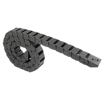 Открытый цепной кабель-канал пластик 10x20мм 1м Black (284269)