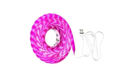 Фитолента лампа для растений клейкая 120 LED IP65 2м USB 5В полный спектр (358931)
