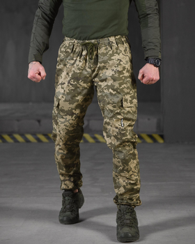 Тактичні штани демісезонні джоггери 3XL піксель (90856)