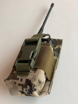 Тактический подсумок для рации с системой MOLLE пиксель