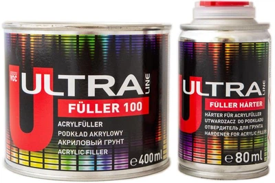 ULTRA LINE FULLER 100 Акриловый грунт серый 5+1 400мл + отвердитель 80мл