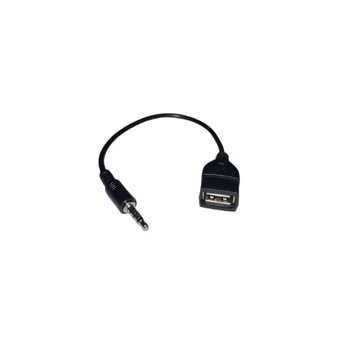 Переходник аудио S0973 USB для iPod Shuffle Jack 3.5мм M 4pin - USB-A F 15см Black