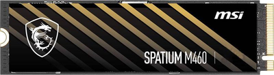 Накопитель SSD 1TB MSI Spatium M460 M.2 2280 PCIe 4.0 x4 NVMe 3D NAND TLC (S78-440L930-P83) Store