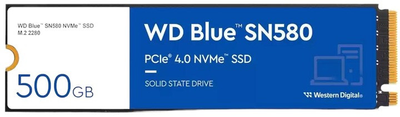 Накопичувач SSD 500 GB WD Blue SN580 M.2 2280 PCIe 4.0 x4 3D TLC (WDS500G3B0E) Store