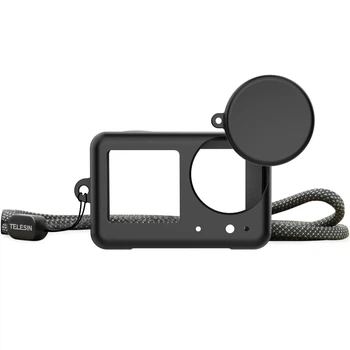 Силиконовый чехол для экшн-камеры DJI Osmo Action 3/4/5 Pro Telesin S6-PTC-06-TDJ