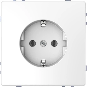 Розетка Schneider Electric Merten D-life с заземлением белый лотос MTN2301-6035