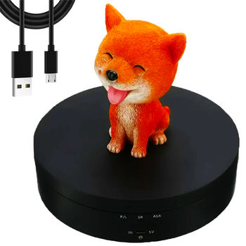 Стіл поворотний для предметної фотозйомки (13,8см), від USB / Платформа для демонстрації товару MAG-A733 (L)