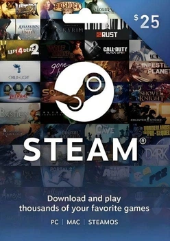 Steam Wallet Gift Card $25 (US-Регион)
