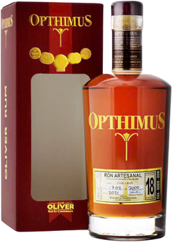 Ром Opthimus 18 років 38% 0.7 л у подарунковій упаковці (7466871102244S)