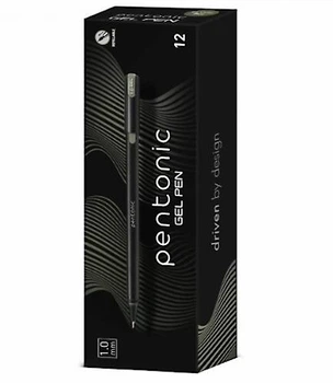 Ручка гелевая серебро 1,0 мм linc 12 штук Pentonic (420415)