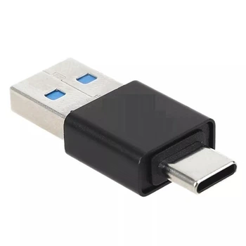Переходник USB-папа на Type-C-папа black (М1311)