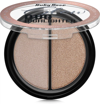 Хайлайтер для лица Ruby Rose Iluminador Glow Duo Highlighter НВ-7522 03 (10 г) (853108-961101-2)