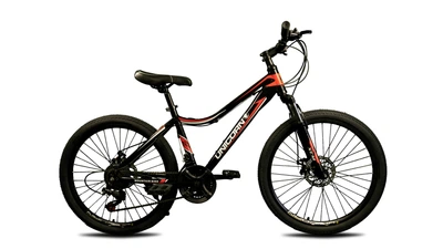 Велосипед швидкісний підлітковий unicorn smart rider 24 дюйми чорний