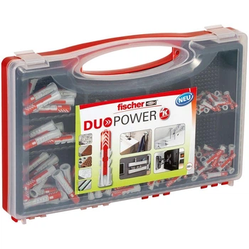 Комплект дюбелей DUOPOWER 5х25/6х30/8х40/10х50 без шурупа универсальный Фишер
