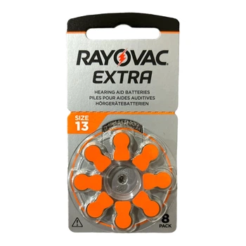 Батарейки для слухових аппаратів повітряно-цинкові Rayovac Extra 13 (8шт. у блістері)