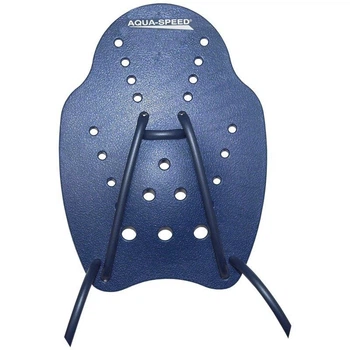 Лопатки для плавания Aqua Speed HAND PADDLE синие S 17х12,5см для тренировок улучшения техники гребков