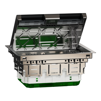 Підлоговий лючок Schneider Electric Unica System+ металевий 8 модулів (L) (INS52125)